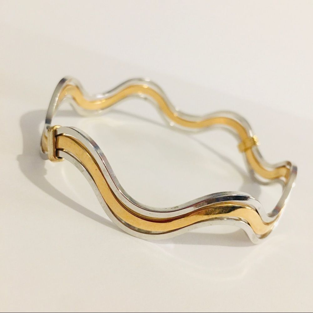 Vintage Avon 1978 Gold Silver Tone Bracelet 1004